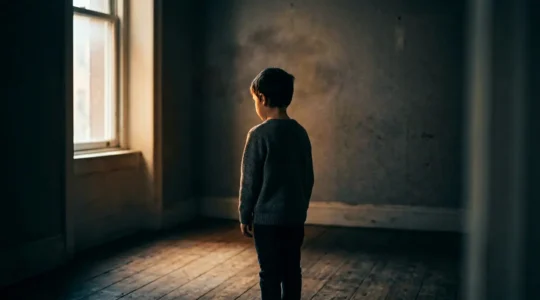 A child's emotional burden from psychological abuse visualized through symbolic representation